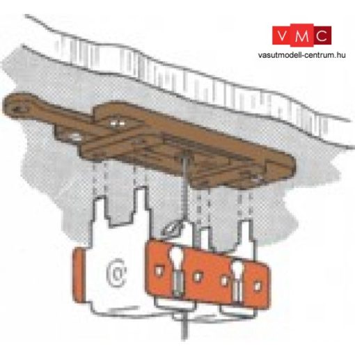 PECO 08001 PL-10W Padló alatti elektromos állítómű, alacsony áramfelvételű